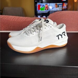 TYR White Athletic Shoes with Gum Sole